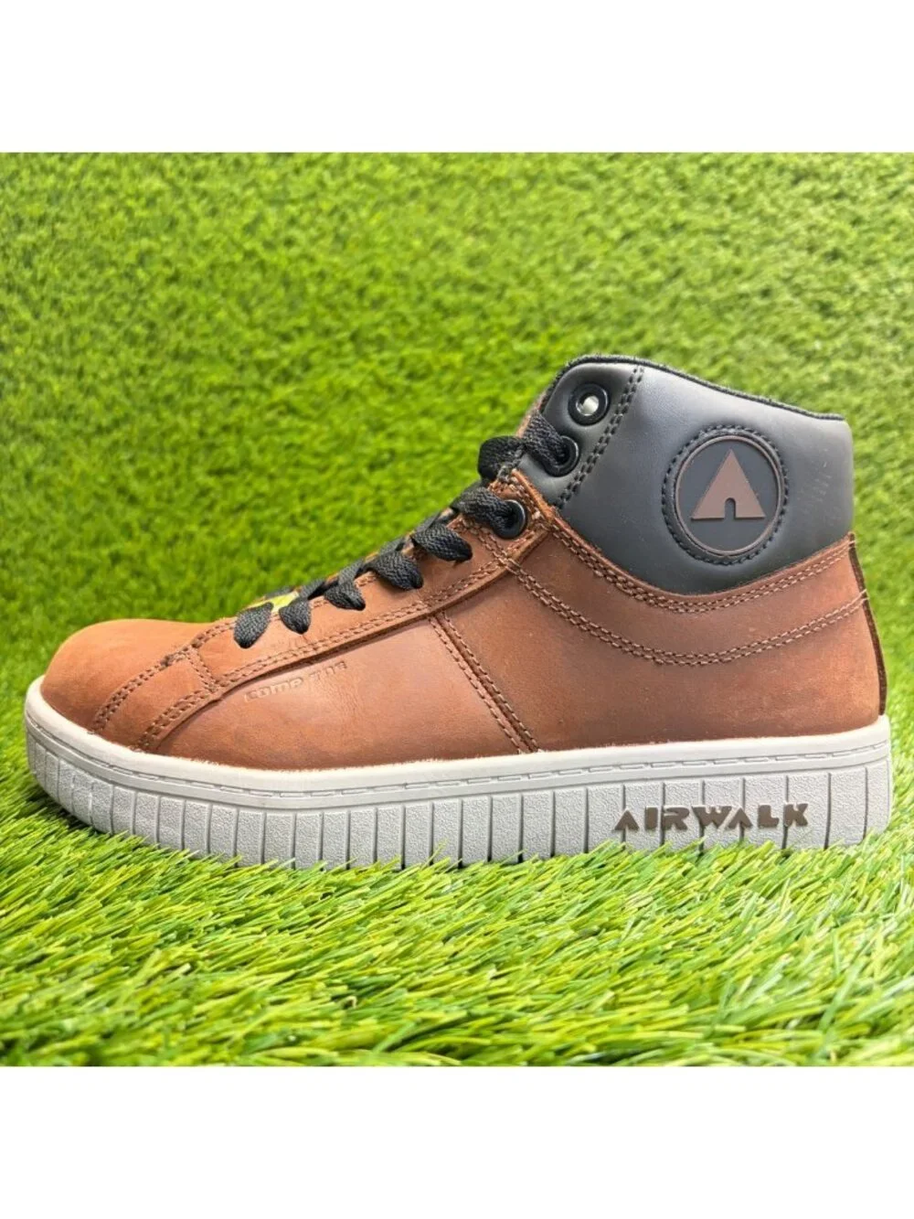 Airwalk Deuce Mid SD Women Size 8.5D Brown Black Composite Toe Safety Work Boots
